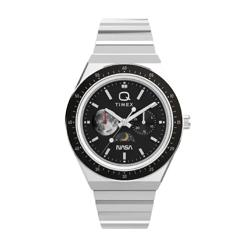 Q Timex NASA 40mm Multifunction Moonphase Men's Watch- TW2Y56700